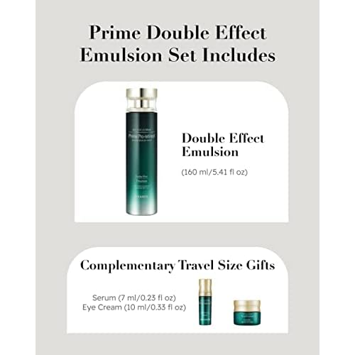 ISA KNOX AGE FOCUS PRIME Double Effect Emulsion by LG Beauty, PRIME Wrinkle For All Serum & PRIME Eye For All Cream - Korean Skin Care, Daytime Retinol (177 ml/5.99 fl oz)