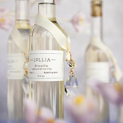 Bubble Bath for Women - Peony & White Lily Soak with Moisturizing Oils - 12.9 fl oz - Breathe Variation