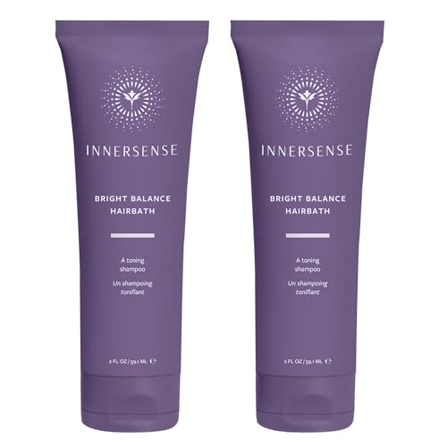 Bright Balance Hairbath Shampoo 2oz Pack of 2 - Organic Silver Toning Shampoo for Blonde & Gray Hair