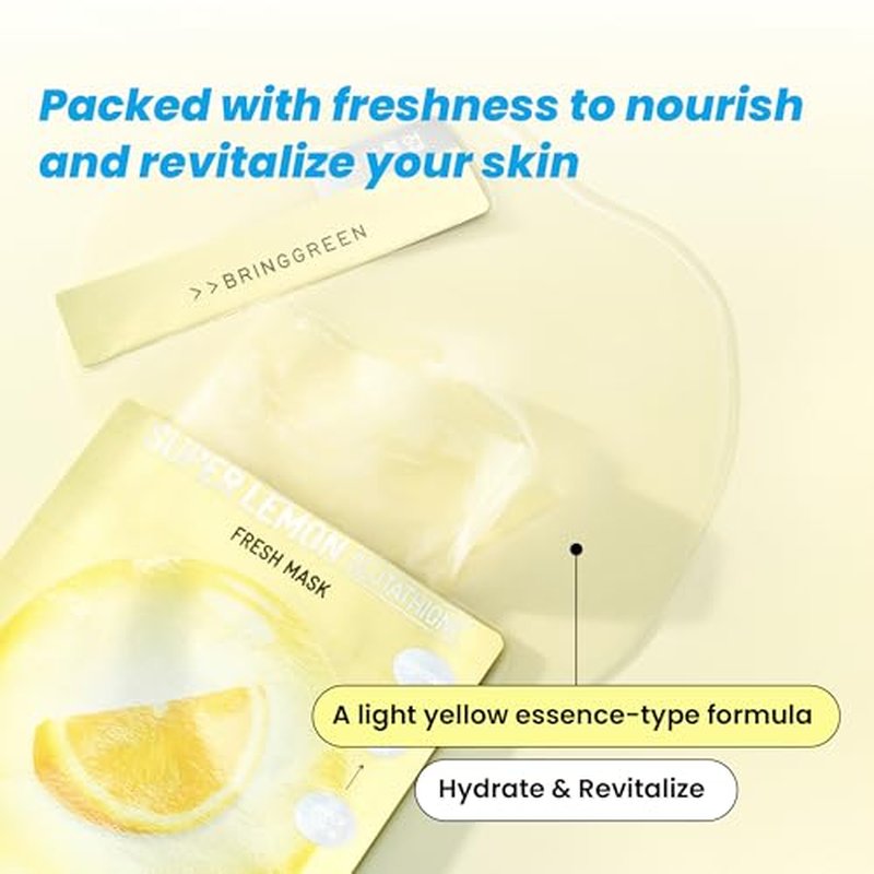 BRINGGREEN Super Lemon Fresh Mask 10ea