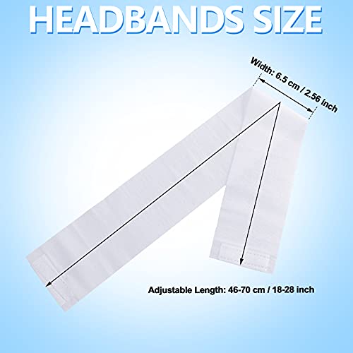 Disposable Headbands for Facials Spa Hair Bands - White 90 Pack