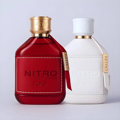 Dumont Nitro Red & White EDP Set – 3.45 fl oz Each, 2-Piece Variation: Fresh