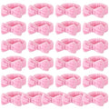 Pink Spa Headbands Bulk - Classic Pattern, 25 Pack, Elastic & Soft Coral Fleece