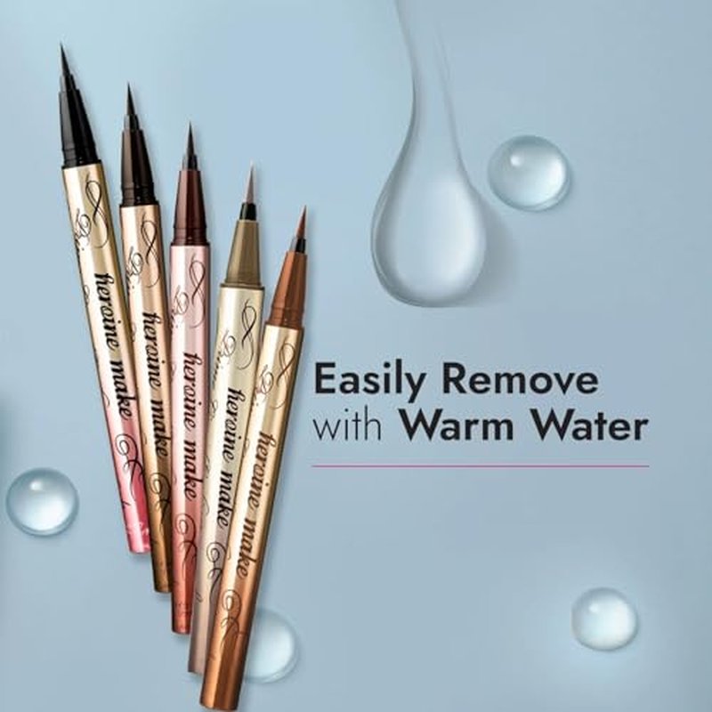 Heroine Make KISSME Prime Liquid Eyeliner Rich Keep, Stays on until night Super Keep Liquid Eyeliner