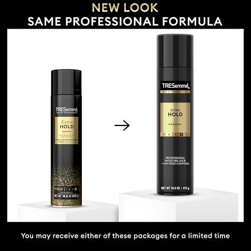 TRESemmé Extra Hold Hairspray 2-Pack + Travel Size, Anti-Frizz, 14.6 oz Each