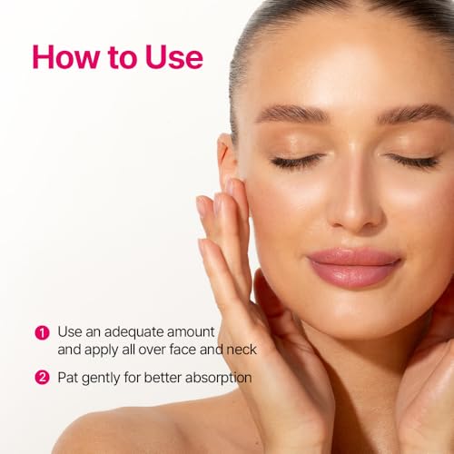 Rose PDRN Moisturizer with Niacinamide & Hyaluronic Acid - Lightweight Hydrating Lotion for All Skin Types