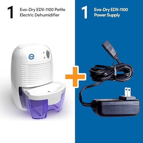 Eva-Dry EDV-1100 Small Quiet Dehumidifier for Home & RV, 16 oz Capacity