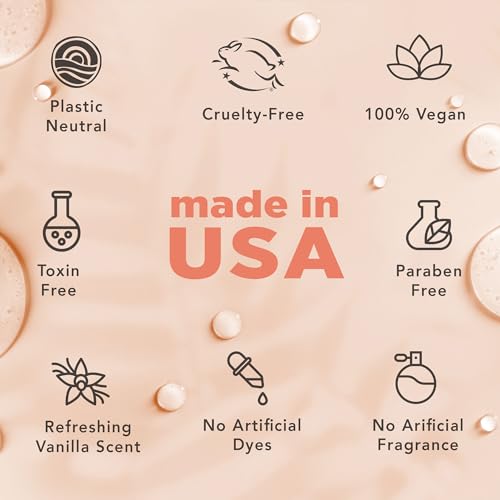 Self Tanning Drops & Kabuki Face Brush - Made with Natural and Organic Ingredients, Light Face Tanning Drops to Add to Lotion, Moisturizing Bronzing Drops for Face & Body, Toxin Free Face Tanner