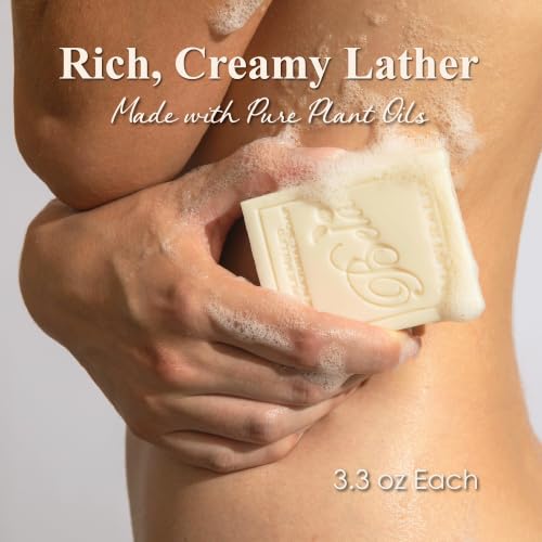 Extra Creamy Goat Milk Soap Bar - French Milled Enriched with Organic Shea Butter, 3.3 OZ Pack of 12, Suitable for Face, Hand & Body, Made in Australia