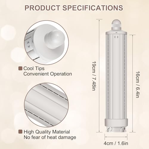 40mm Hair Curling Barrel Attachment for Shark FlexStyle HD400 Series, Auto-Wrap, Bouncy Curls & Waves