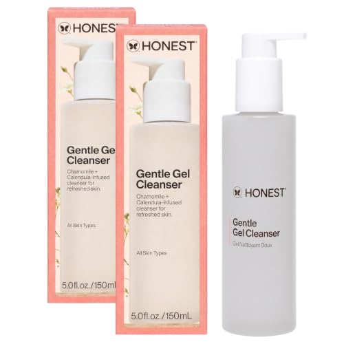 Honest Beauty Gentle Gel Daily Cleanser 5 fl oz Pack of 2 – Calming, Hydrating Formula