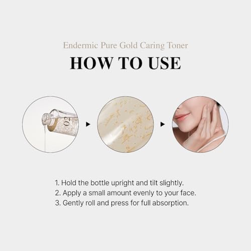 Endermic EGF Gold Caring Toner ? Hydrating & Soothing Facial Toner with EGF, Gold, Collagen & Ceramides for Smooth, Balanced Skin (125ml / 4.22 fl. oz.)