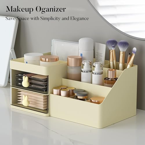Makeup Organizer with Drawers - Cosmetic Storage Box for Vanity, Skincare & Makeup Tools