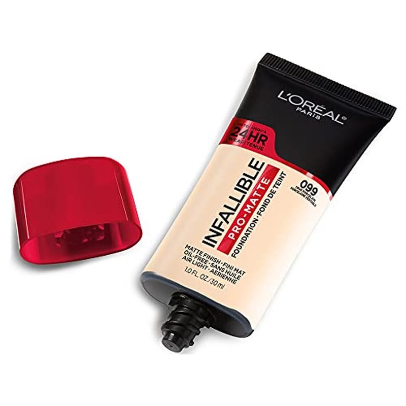 L'Oreal Paris Cosmetics Makeup Infallible Pro-Matte Liquid Longwear Foundation, True Porcelain, 1 fl oz.