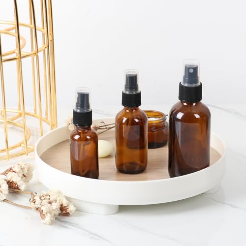 Starside 24-Pack 4oz Amber Glass Spray Bottles with Fine Mist Sprayer - Variation L