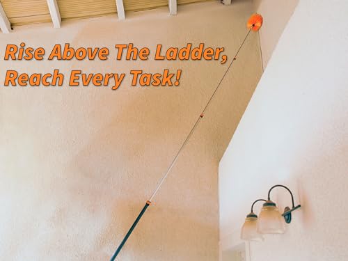 18-Foot High Reach Duster Kit with Telescopic Extension Pole - Extend-A-Reach