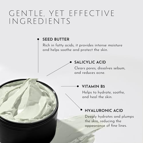 MONOPOLI Skin BHA Clay Mask | Luxurious Detox and Hydration | Manicouagan Clay & Hydrating Agents | Suitable for All Skin Types Needing a Refresh | Single 100g