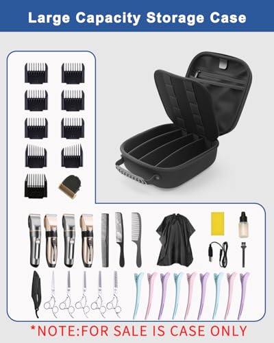 Krypthos Travel Hard Case for Hair Clippers & Barber Tools, Water-Resistant