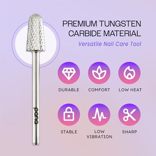 Pana 3/32" Safety Bit Nail Carbide Bit - For Electric Dremel Drill Machine (Medium, Silver)