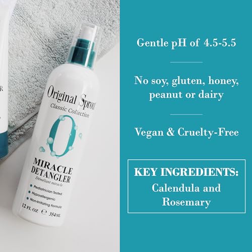 Original Sprout Miracle Detangler, Leave-In Conditioner Treatment for All Hair Types, 4 oz. Bottle