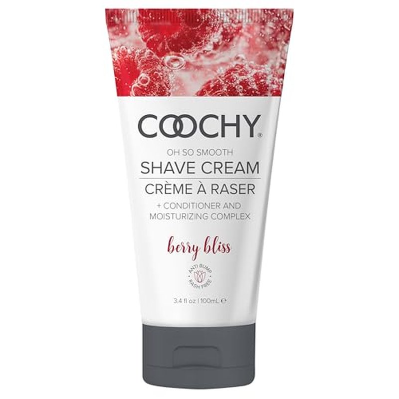 Coochy Shave Cream - Moisturizing Shave Lotion - Gentle Intimate Shaving Cream - For Bikini Area, Underarms, Legs & More - Rash-Free, Hydrating Formula - Berry Bliss - 3.4 oz