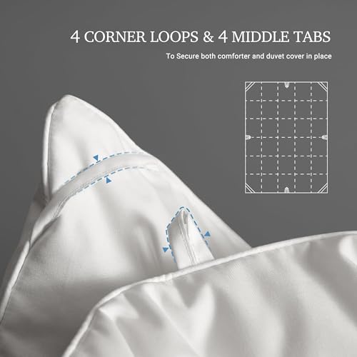 Light Warmth King Size Goose Feather Down Fiber Comforter - Hotel Quality