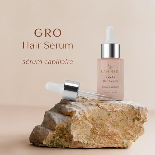 Lanmeri Vegan Hair Growth Serum - 90 Day Supply for Thicker, Fuller Hair & Scalp Treatment
