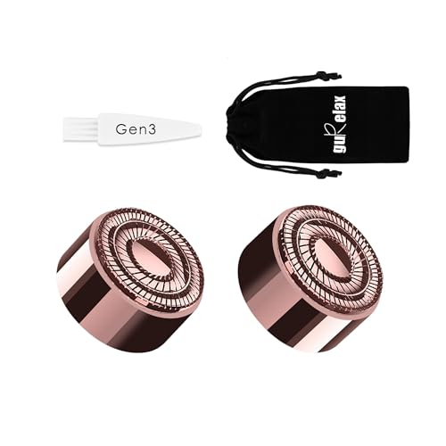 Replacement Heads for Flawless Finishing Touch Facial Hair Remover, Gen 3 Replacement Blades for Women, New Version 18K Gold Replacement Blades Refill