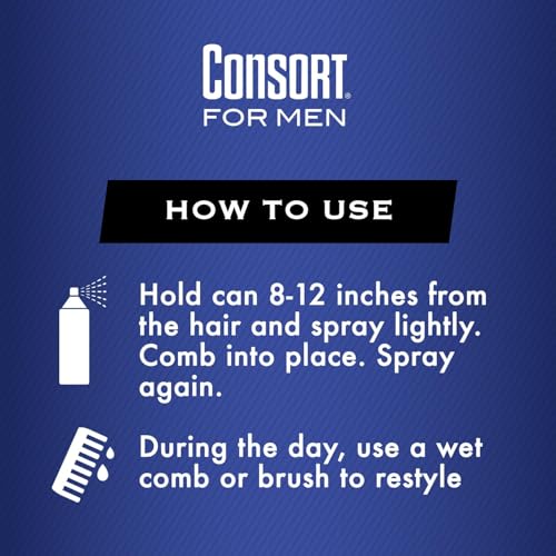 Consort Hair Spray 8.3 Ounce Regular Hold Aerosol (235ml) (6 Pack)