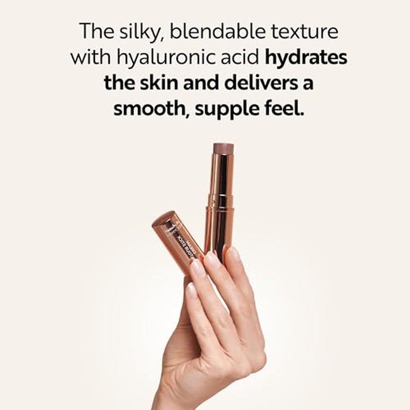 M. Asam MAGIC FINISH Cream Contour Stick light medium (0.28 Oz)- creamy contour stick for a defined face shape, creates optical shadows, bronzer stick with moisturizing hyaluronic acid, vegan