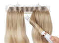 Hair Extension Holder White - Professional 13 Inch Wide for Wefts & Bundles
