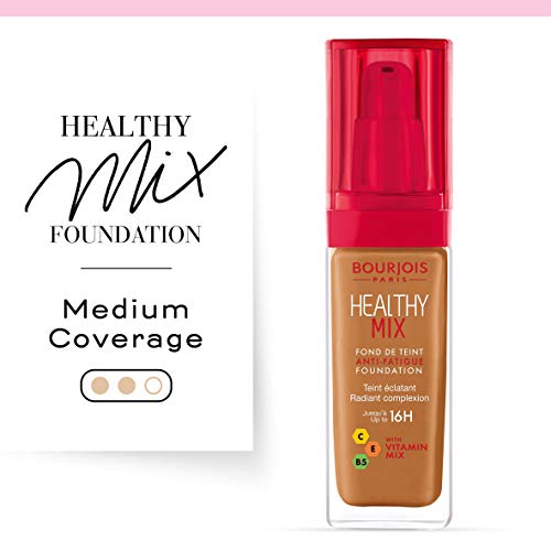 Bourjois Healthy Mix Anti-Fatigue Medium coverage Liquid Foundation 59 Amber, 30ml