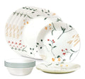 Corelle Vitrelle Signature Wildflower Scatter 12-Piece Dinnerware Set