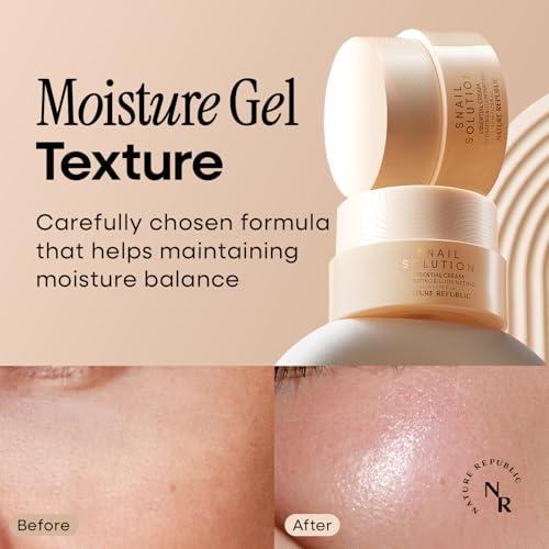 Nature Republic Snail Mucin Cream ? Hydrating Korean Moisturizer for Repair & Glow, K-Beauty Skincare, Anti-Aging Facial Cream, 52mL / 1.75 Fl.Oz
