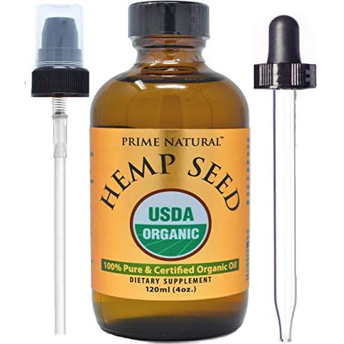 PRIME NATURAL Organic Tamanu Oil (4oz) & Organic Hemp Oil (4oz) Bundle - USDA Certified - Cold Pressed, Virgin, Unrefined, Vegan