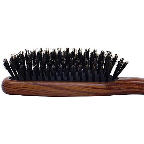 Spornette Deville Sculpting Hair Brush #343 Soft Boar Bristle, Wood Handle, Cushioned Smoothing Brush for Daily Maintenance, Finishing & Adds Shine to Brush Outs and Blow Outs