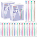 Bulk Disposable Toothbrushes 240 Count - Individually Wrapped, Soft Bristles, Travel-Size