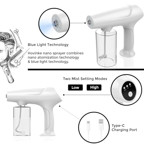Barber Nano Spray£¬Cordless Portable Water Sprayer, USB-C Rechargeable for Barber, Salon, Home