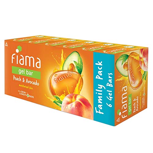 Peach & Avocado Moisturizing Soap Bars Pack of 6 - Gentle Skin Care