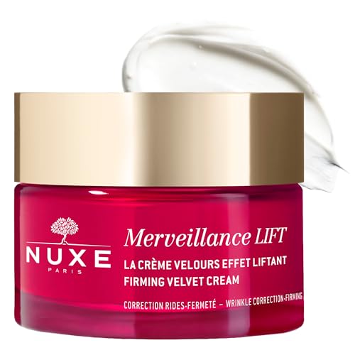 Nuxe Merveillance Lift Velvet Cream Smoothing and Firming Vegan Moisturizer With Micro-Algae Oil for Wrinkle Correction, 1.7 Fl Oz