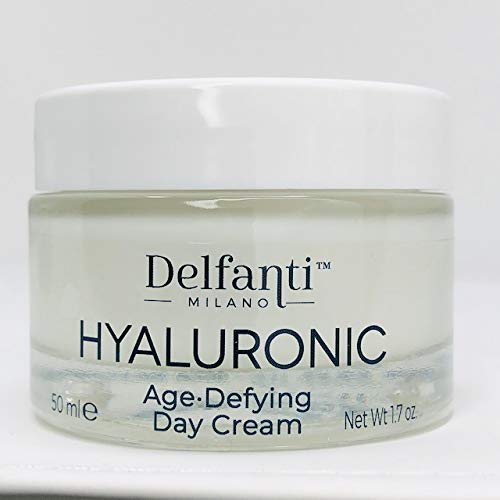 Delfanti-Milano ? HYALURONIC AGE DEFYING DAY CREAM ? Face and Neck Moisturizer ? Made in Italy