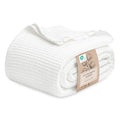 Bedsure 100% Cotton Waffle Weave Blanket - King Size, White, 104x90 Inch - Variation 01 White / King