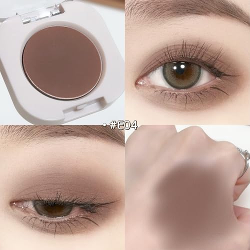 BestLand Single Pressed Eyeshadow ? Long-Lasting Matte & Shimmer Finish, Ultra-Pigmented Silky Texture, Blendable Cream Powder Formula for Effortless Day & Night Eye Looks (4PCS Set A)