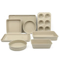 Martha Stewart Gallen 10-Piece Ceramic Nonstick Bakeware Set - Taupe