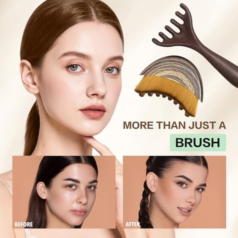 Lymphatic Contour Face Brush, Dry Brushing Face Brush, Lymphatic Drainage Massager for Face, Chin & Jawline Sculpting,Fits to The Skin to Relieve Fatigue (6PCS)