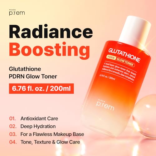 Make P:REM Glutathione PDRN Glow Toner 6.76 fl oz - Hydrating & Exfoliating
