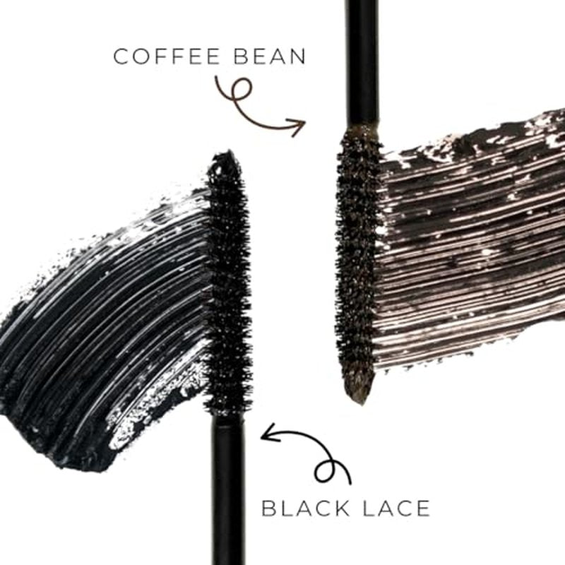 Honeybee Gardens Bellissima Volumizing Mascara, Black Lace, Lightweight Bold Lashes, Non-Smudging, Vegan, Gluten-Free, Cruelty-Free, 0.13 oz
