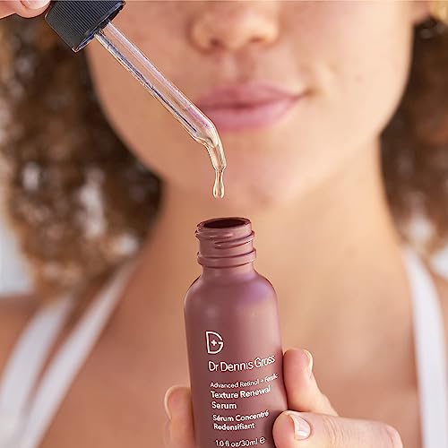 Dr. Dennis Gross Advanced Retinol + Ferulic Texture Renewal Serum ? Anti-Aging Formula to Smooth Texture, Boost Radiance, and Minimize Fine Lines & Wrinkles, 1 oz