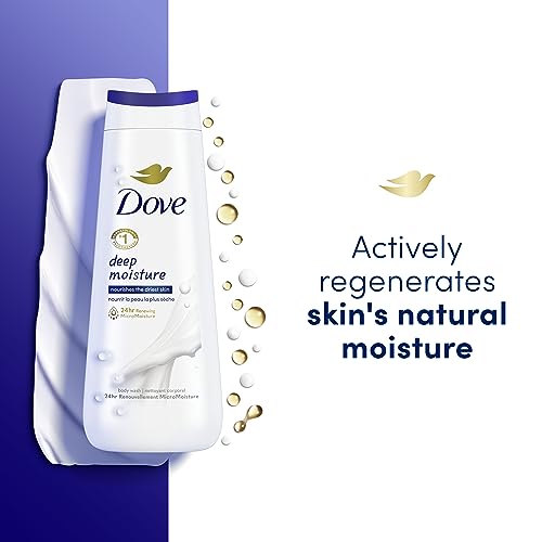 Dove Body Wash Collection with MicroMoisture and Beauty Bar with Moisturizing Cream for Sensitive Skin, 4 Count 20 oz and 3.75 Ounce (Pack of 8)
