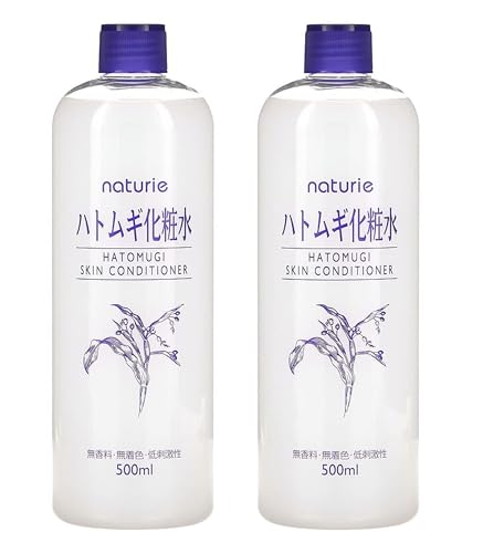 Naturie Adlay Skin Conditioner Lotion 500ml Coix Seed Extract 2-Pack Bundle